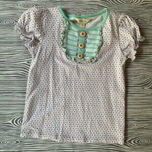 Matilda Jane Front Porch Top Size 6 VVGUC